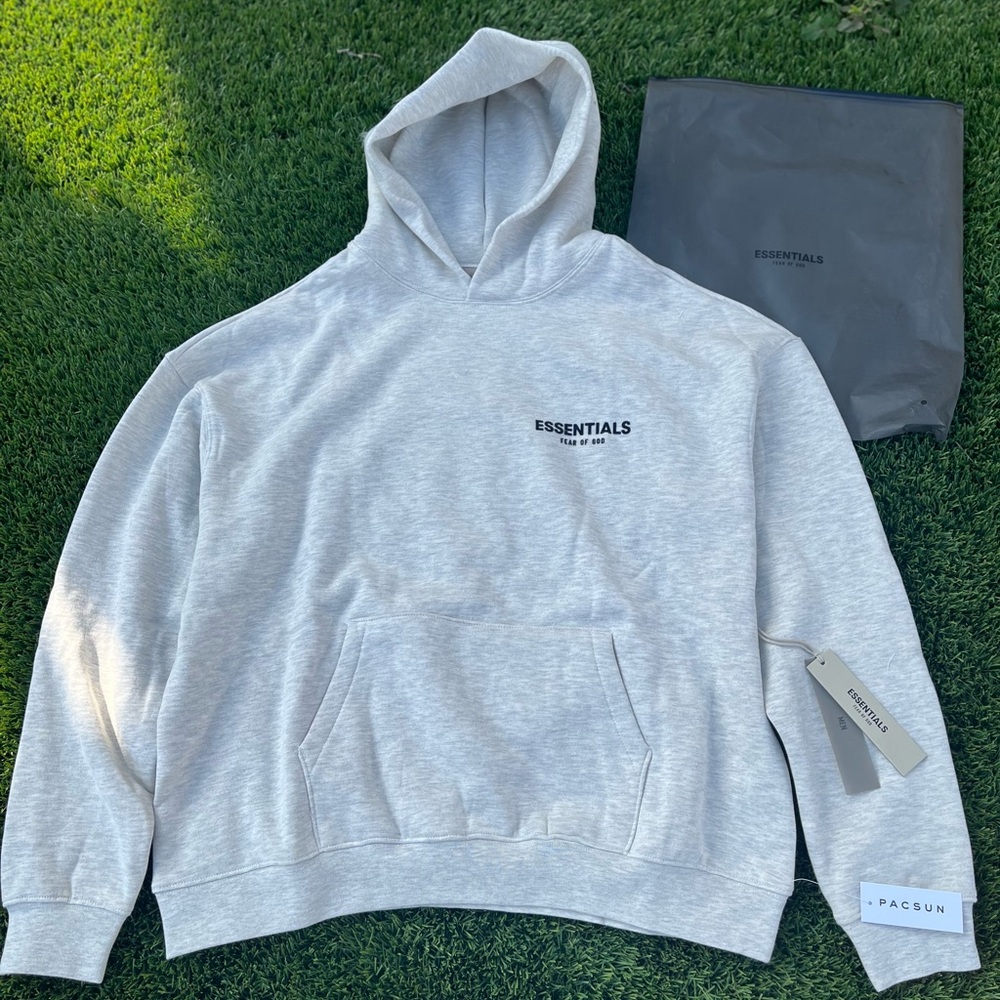 Light Oatmeal Essentials Hoodie
